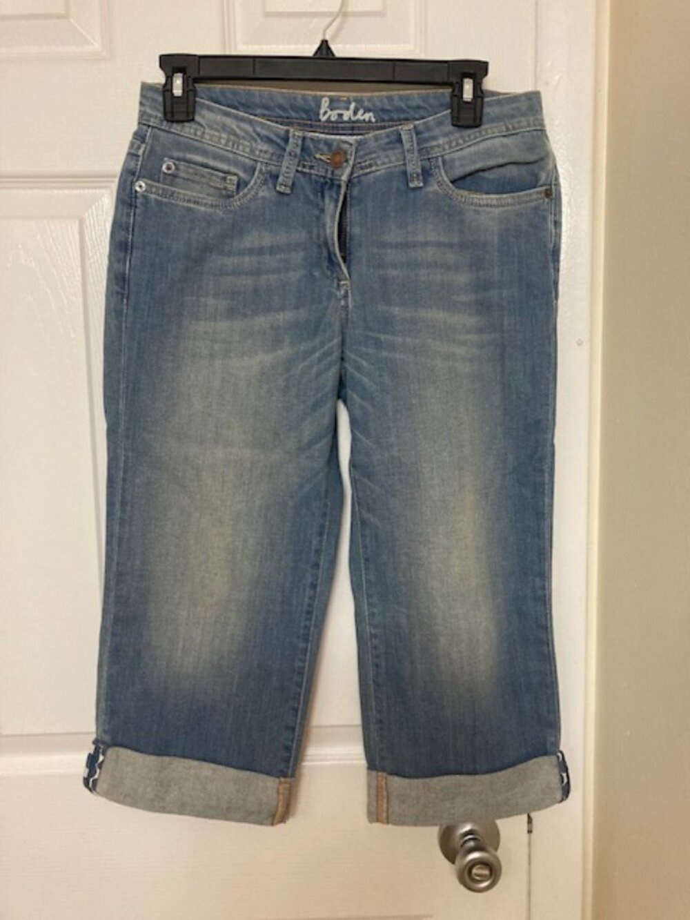 Boden cropped jeans, size 6P